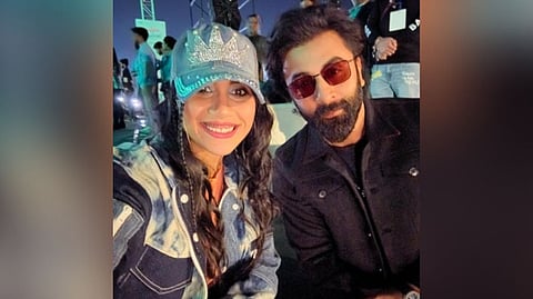 Nikhita Gandhi with Ranbir Kapoor