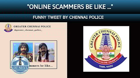 Greater Chennai Police tweet on online scamming