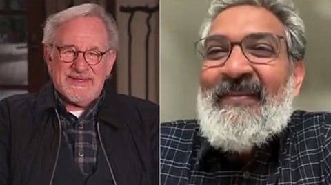 Steven Spielberg and S.S. Rajamouli