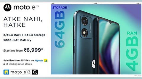 The 'Hatke' moto e13 goes on sale today, starting at just Rs. 6,999 on Flipkart and other leading retail stores
