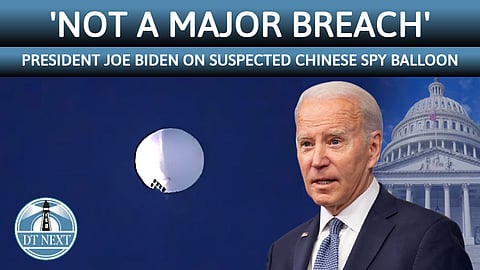 Suspected Chinese spy balloon 'not a major breach': Biden