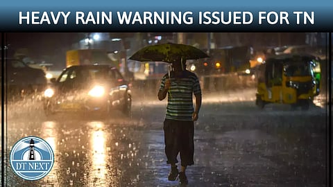 Heavy Rainfall warning issued for Tamil Nadu
