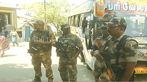 The flying squad guards