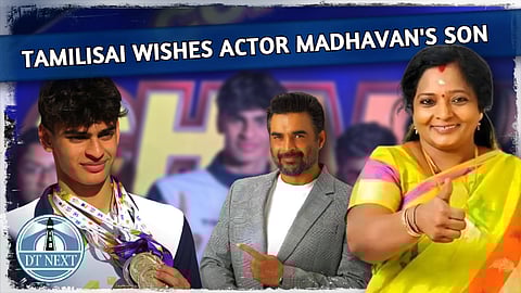 Governor Tamilisai wishes actor Madhavan's son
