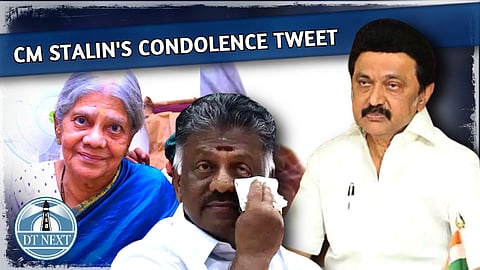 Stalin condoles demise of OPS' mother Palaniammal
