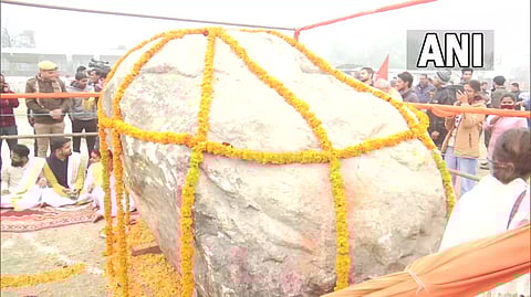 Stones brought to Ayodhya for Ram statue