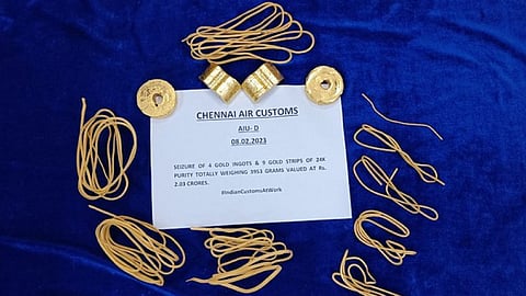 The officials seized and recovered the gold and the passenger was arrested for further investigation under the Customs Act