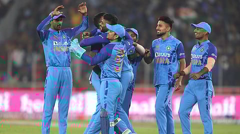 Gill brought up his century with a four over the mid-off fielder off the bowling of Ferguson in the first ball of the 18th over.