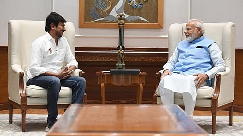 Udhayanidhi Stalin with PM Modi