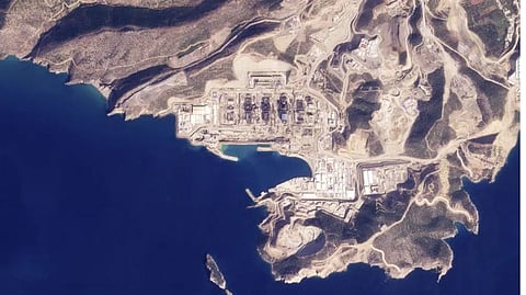Satellite image from Planet Labs PBC shows the under-construction Akkuyu nuclear power plant in Mersin province, .