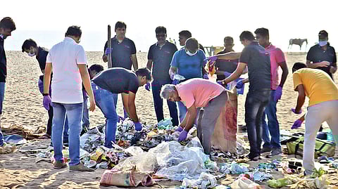 Besant Nagar beach clean-up drive