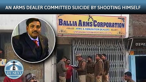 An arms dealer committed suicide by shooting himself