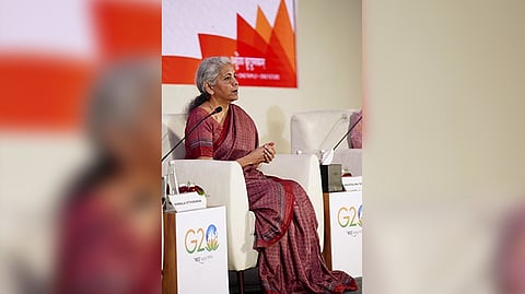 Union Finance Minister Nirmala Sitharaman during the symposium