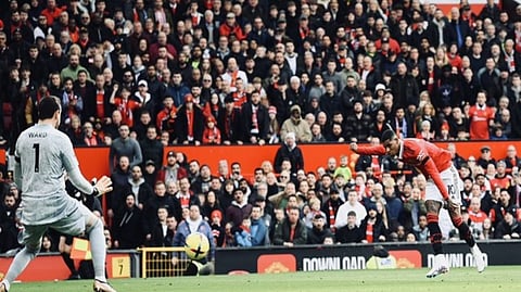 Marcus Rashford in action for Manchester United