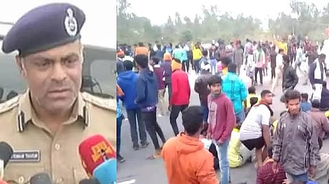 Superintendent of Krishnagiri Police (SP) Saroj Kumar Thakur; Visual from the spot