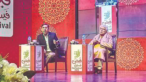 Javed Akhtar at
Faiz Festival in Lahore