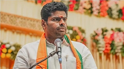 State BJP president K Annamalai