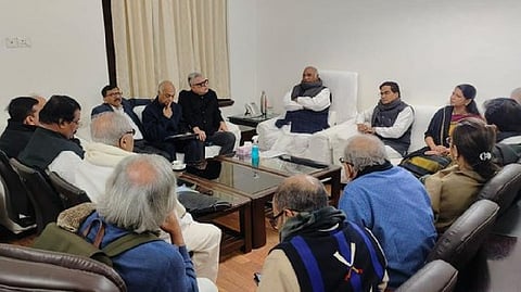 Opposition leaders demanded a discussion on the Hindenburg report against Adani Enterprises