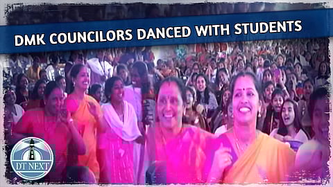 DMK women councilors danced with students
