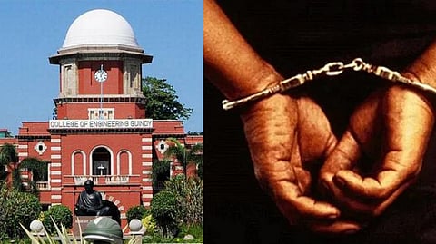 Anna university (left); Representative image