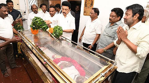 Chief Minister M K Stalin condoles demise of writer Mangala Murugesan