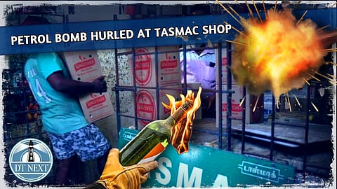 Petrol bomb was hurled over Tasmac at Chennai