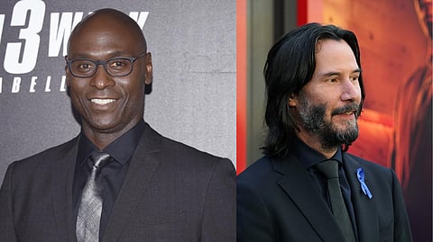 Lance Reddick and Keanu Reeves