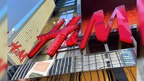 The H&M clothing store is seen in Times Square in Manhattan, New York, U.S