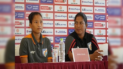 A visual from the team press conference