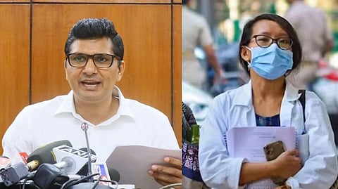 Delhi Health Minister Saurabh Bharadwaj (left)