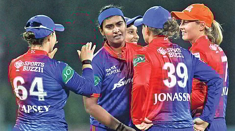 Delhi Capitals clinched a six-wicket win in a tense finish at the DY Patil Stadium
