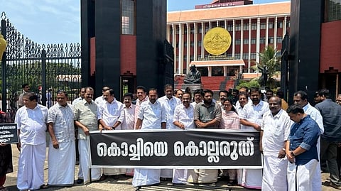 Outside the Kerala assembly
