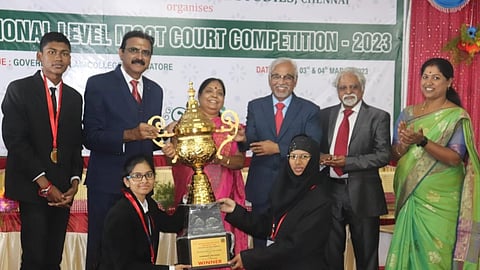 National level moot court competition for law students was held at Government Law College, Coimbatore