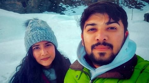 Deceased Nikki with Sahil Gahlot