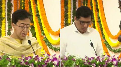 AAP MLAs Atishi and Saurabh Bharadwaj