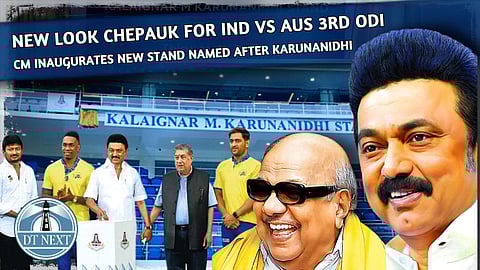 CM Stalin inagurates new pavilion in Chepauk Stadium