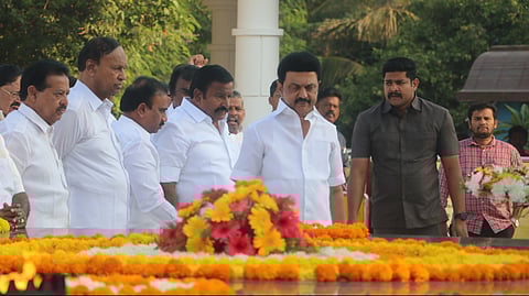 CM Stalin pays floral tributes to leaders on his 70th b'day