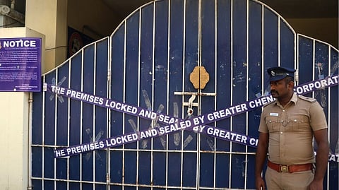 Dubbing union building in Vadapalani sealed over violations