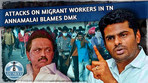 Attacks on Migrant workers in TN: Annamalai blames DMK