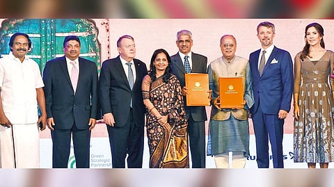 MoU was exchanged in the presence of IT Minister T Mano Thangaraj, Finance Minister Palanivel Thiaga Rajan, State secretaries Supriya Sahu and Shiv Das Meena, country head of UN Environment Programme Atul Bagai, and Prince Frederik and Princess Mary of Denmark