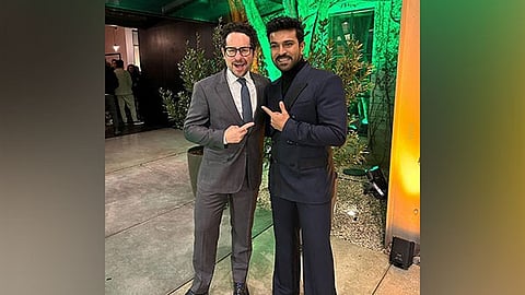 (L) JJ Abrams and Ram Charan (R)