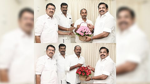 Several functionaries from the NTK and the AMMK have joined the AIADMK party in the presence of EPS