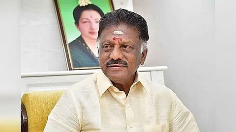 former chief minister O Panneerselvam