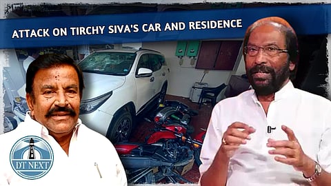 Attack on Tirchy Siva's car and residence