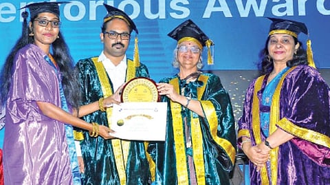 Alby John Varghese, Collector of Tiruvallur district was the chief guest. He released Nostalgia-2023, the college magazine, and the online placement brochure