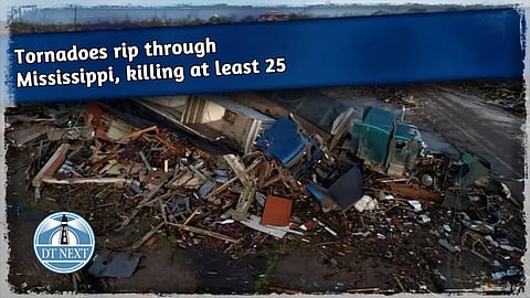 Massive tornado rip through Mississippi