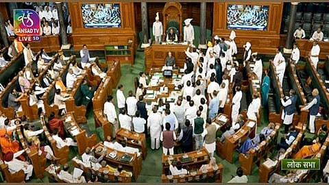 Ruckus inside the Lok Sabha