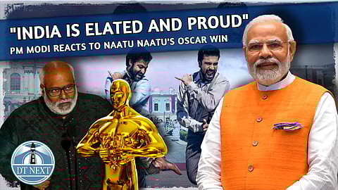 "India is elated and proud," says Modi on Naatu Naatu's Oscar win