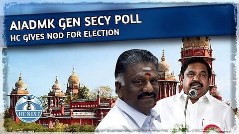 AIADMK Gen Secy poll: HC gives nod for election
