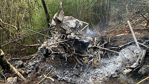 Visuals from crash site